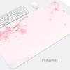 Pink Mousepads Cute Mousepad Kawaii Bunny Large Mouse Mat Office Desk Pads NonSlip Rubber Mouse Pad Big Keyboard Mats
