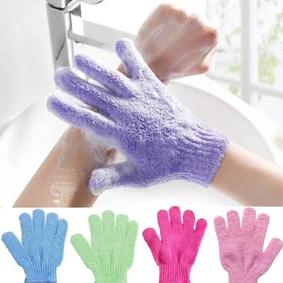 2Pcs/Pair Bath for Peeling Exfoliating Mitt Glove with Shower Scrub Gloves Resistance Body Massage Sponge Wash Skin Moisturizing