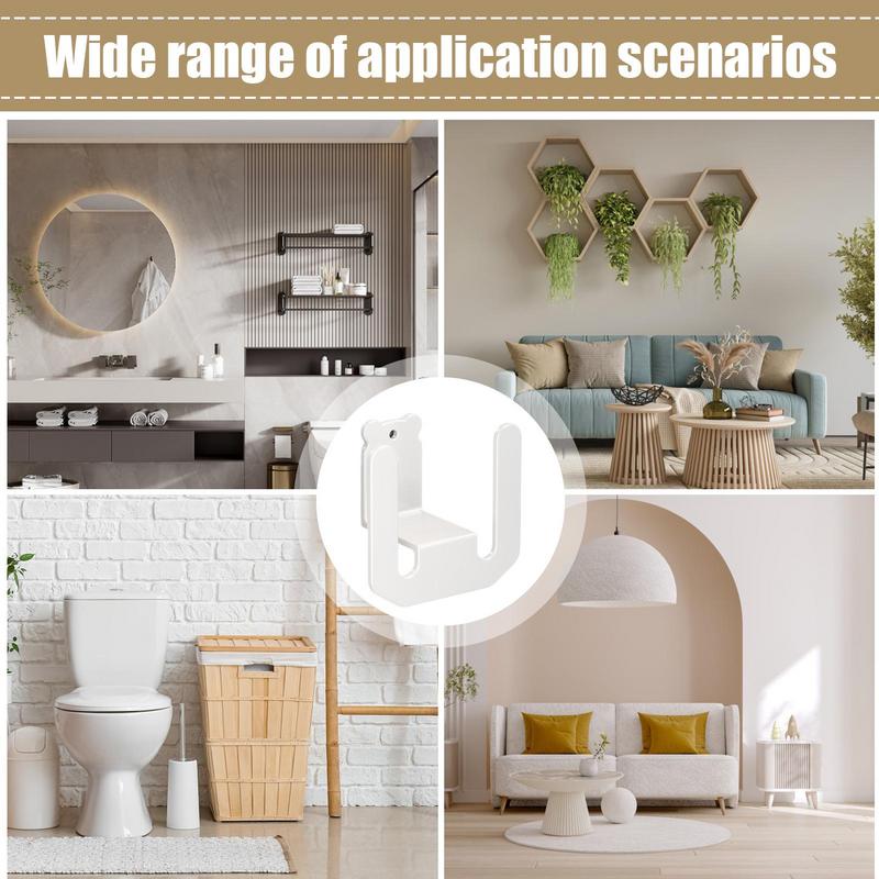 Wall-mounted punch free garage storage rack Door Wall Mounted Hanger Hook Heavy Load Rack Kitchen Bathroom Organizer Holder