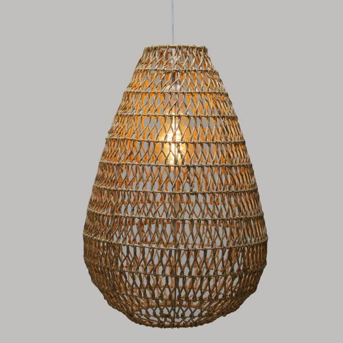 Suspension "Etel" Beige D38cm - Atmosphera Createur D'interieur