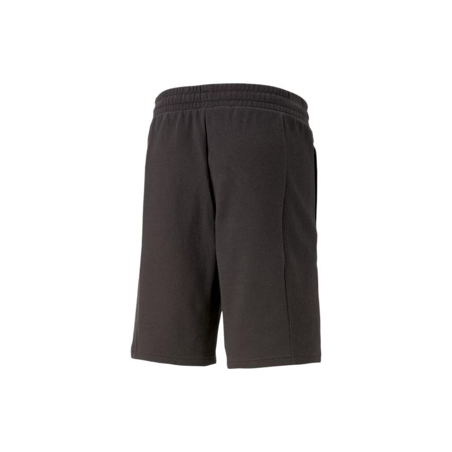 Puma Logo Print Elastic Waist Casual Shorts Men Shorts Black 538167-01