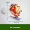 1Pc Christmas Window Decoration Hanging Lights 8 Styles LED Suction Cup Santa Claus Holiday Scene Atmosphere Decor