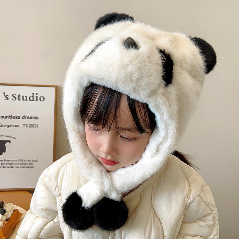 Children's Cartoon Knit Wool Hat with Ear Protection 