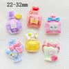 6Pcs New Cute Resin Cartoon Perfume Bottle Series Flat Back Scrapbooking DIY Jewelry Craft Decoration Accessories