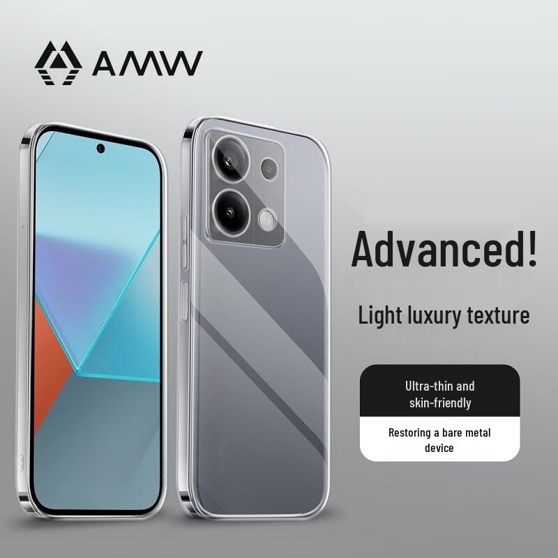 

AMW Transparent Drop-Proof Phone Case for Xiaomi Redmi Note 13 Pro