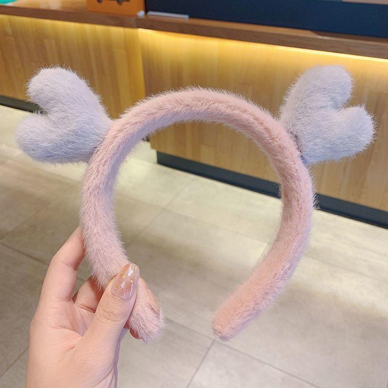 Cartoon Plush Headband: Cute Hair Accessory for Women & Kids, Perfect for Face Washing