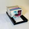 1/2 Pcs Cassette Tape Organizer Rack - 16 Slots For Easy Storage Black Plastic Display Stands Storage Box