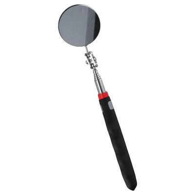 Stainless Steel Round Mirror Extends 24-73cm Inspection Tool Telescoping Inspection Mirror  Vehicle