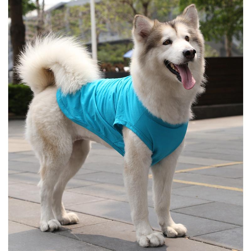 

Золотистый ретривер Самоед Кошка Одежда Жилеты Одежда для собак и кошек Товары для питомцев Хлопок XS озеро синий