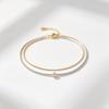 Custom Classic Gold Plated Brass Cowrie Shell & Pearl Unisex Bracelet for Ocean-Inspired Summer Jewelry