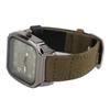 Men Watch PU Leather Strap Easy To Read Fashionable Look Casual Quartz Watch for Running Travel Hiking Party Green