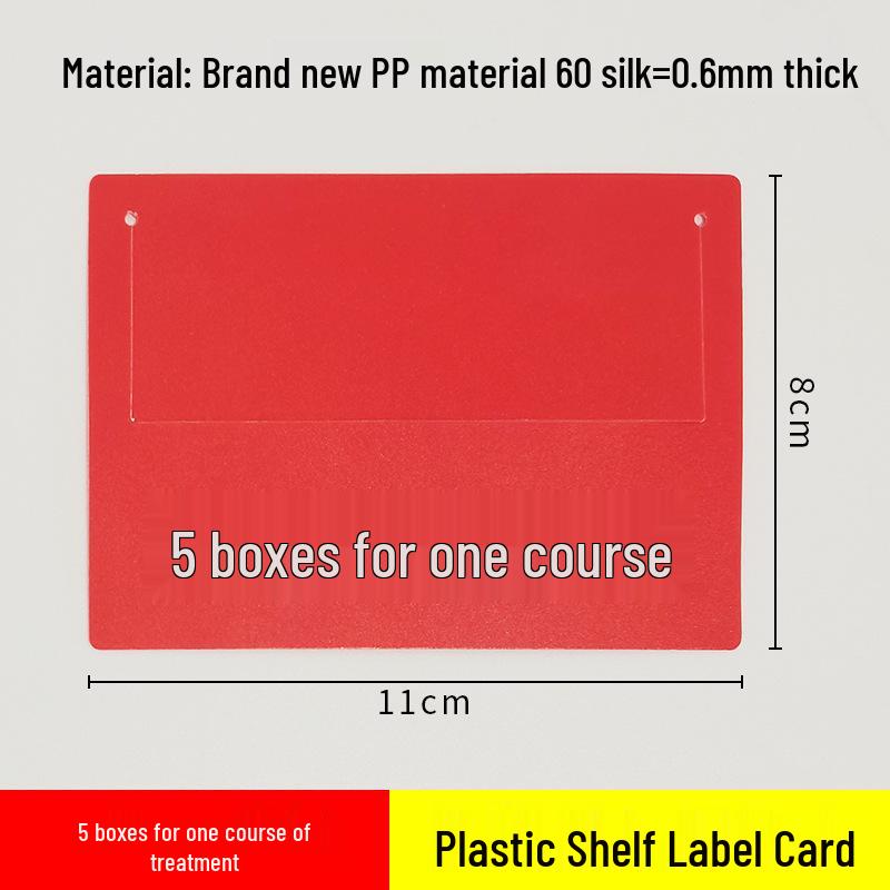 Transparent PVC Shelf Label Sleeve for Pharmacy and Baby Store Price Tags