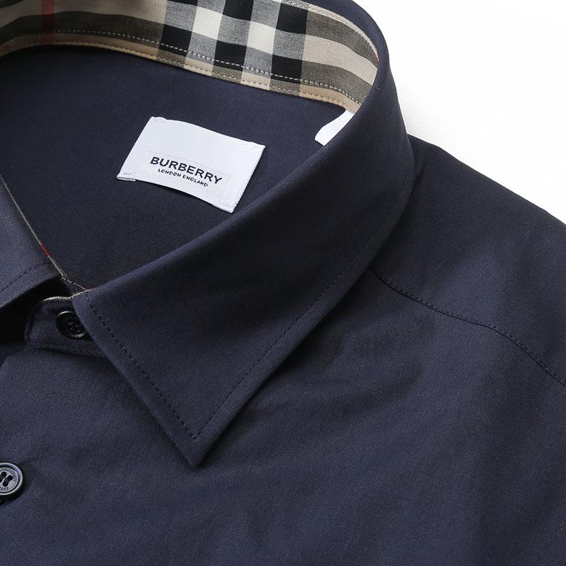 Burberry SS24 Shirt Men's Marine Blue 80795951