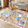 1pc Cute Characters,Kawaii Style,LankyBox Office Carpet Soft Polyester Entrance Carpet Washable Non