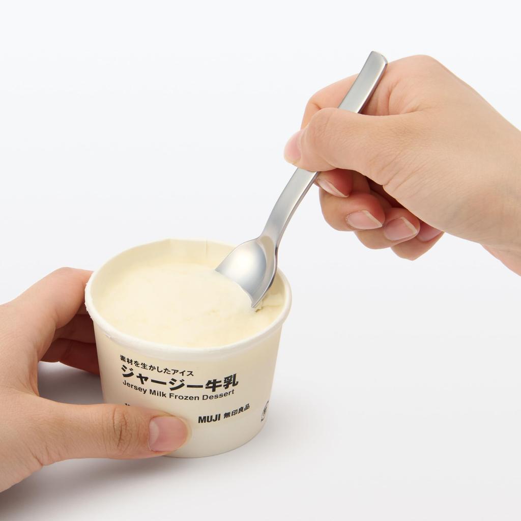 MUJI Stainless Steel Ice Cream MDD01A3S Spoon, Silver,