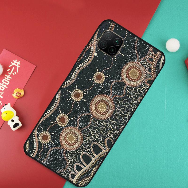 Aboriginal Art Print For Huawei Nova 11 Pro 9 10 SE 7i 8i 11i 12i Y73 Y72 Y61 Y91 Y90 Y70 Y60 P30 P40 Lite Case