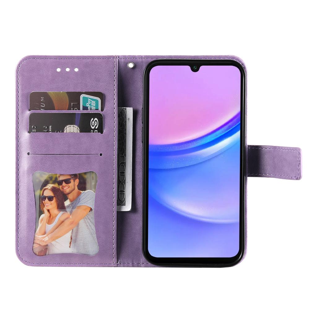 For Samsung Galaxy A17/A26 5G/A16 5G/A16 4G Case Floral Pattern PU Leather Wallet Stand Phone Cover
