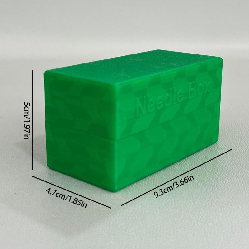 Polymilchsäure Nähmaschinennadel Aufbewahrungsbox mit sicherem Verschluss Tragbar für organisierte Nähutensilien