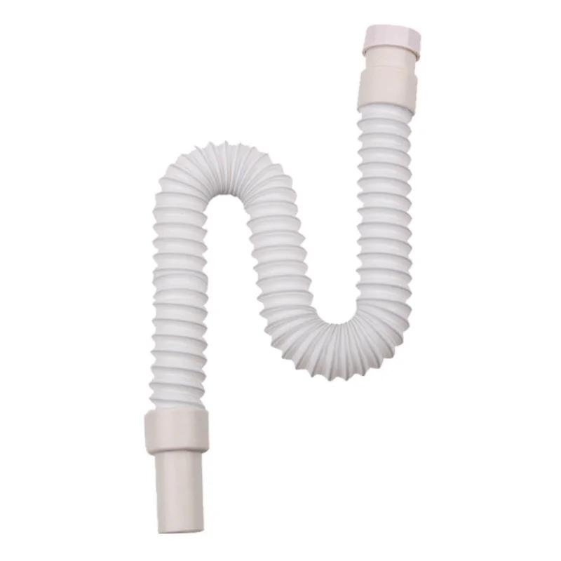 36-79cm Kitchen Sewer Pipe Flexible Bathroom Sink Drains Downcomer Wash Basin Electroplated Plumbing Hose Stretchable Hose