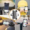 DODOLIVE Bicycle Smartphone Holder for Road Uber and Other Suitable for Cross and Easy Bike Phone Holder for and More with inch Stand, One-Touch