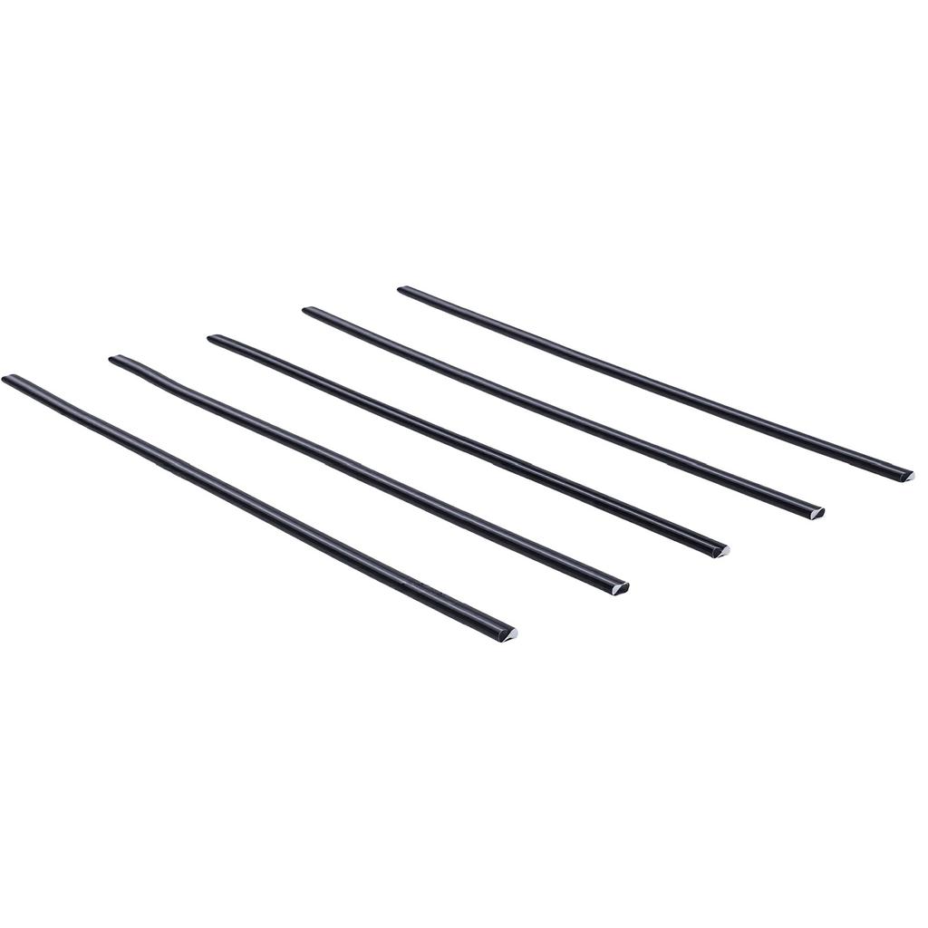 50 Pcs Plastic Welding Rod 20cm Dual Strand Round Welding Rods for Plastic Car Bumpers Kayaks Household Items Black
