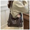 2024 Winter Korean Retro Soft Leather Tote Backpack - Fashionable, Simple, High-Value, Multifunctional Shoulder Bag