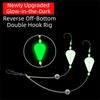 Size4#-12# Reverse Off-Bottom Double Hook Rig Surf Fishing Rigs  European Carp Fishing