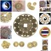Thai Amulet Chinese Zodiac Ancient Coin Retro Vintage Protect Charm Talisman Powerful Wealth Success Health Lucky Jewelry Buddhist