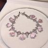 Luxury Pink Shell Necklace Jewelry 3 Pcs Set Wedding Bridal Jewelry Set for Women Dubai AUE Bride Gift