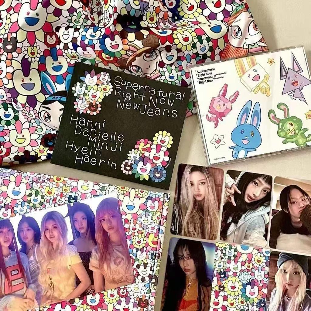 NewJeans [Supernatural] NJ X MURAKAMI Kpop Gift Set Drawstring Bag Version