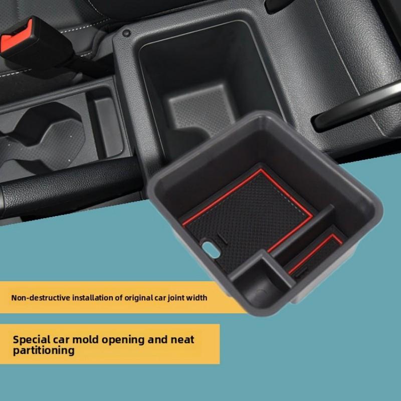 

Для Volkswagen VW T-Cross 2018~2025 Автомобильный консольный подлокотник Ящик для хранения Мелочи Организация Слоистый органайзер Лоток Аксессуары для интерьера