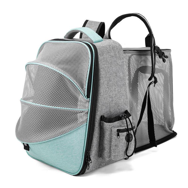 Zaino Pet Trolley Pieghevole: Espandibile, Portatile, Grande Capacità per Gatti e Cani