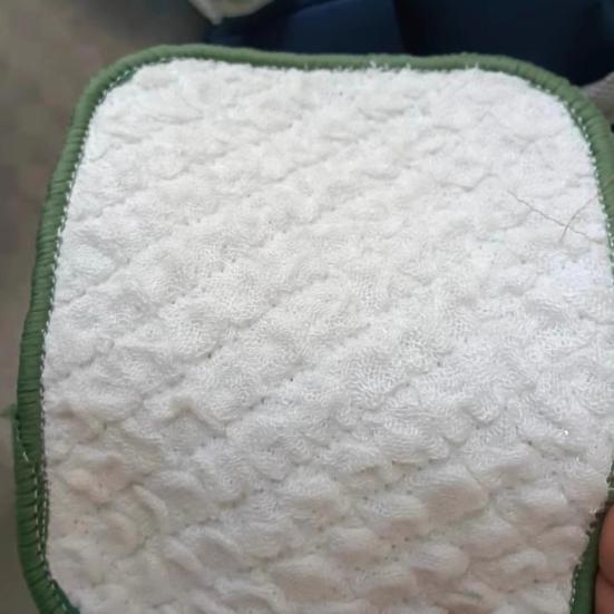 1/2/5/10Pcs Wood Fiber Dishwashing Cloth Double-Sided Cleaning Cloth with Silver Silk Fabric Reusable Kitchen Towel