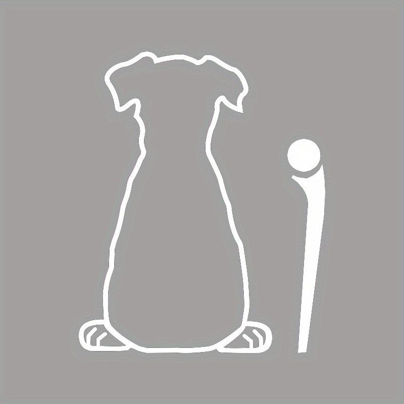 

Мультяшный милый дворник задний кот наклейка на кузов заднего стекла светоотражающая наклейка наклейка на автомобиль dog белый