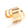 Exaggerated Punk Smooth Cross Open Cuff Wide Bangle for Women Gypsy Heavy Metal Chunky Arm Bracelet Grunge Jewelry Steampunk Men