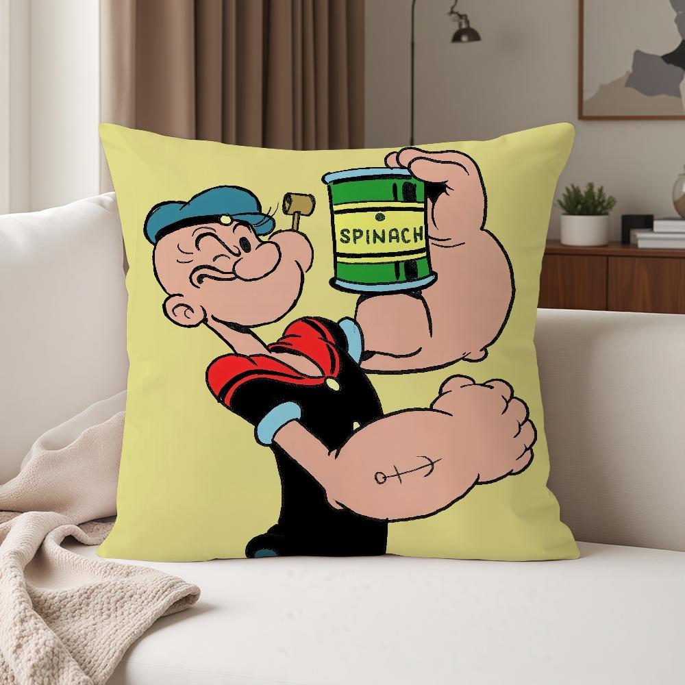 Cartoon Cute PPopeye Pillow Case Suitable For Bedrooms Living Rooms Cars Home Decoration