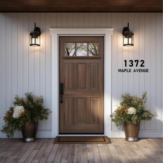 Stainless Steel Floating House Numbers, 8 Inch Modern Metal Address Letters and Mailbox Numbers, House Address Plaques for Home, Apartment, Garages,