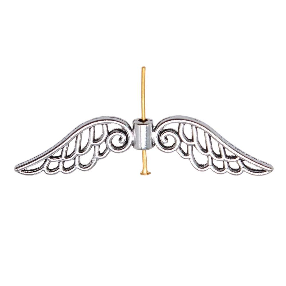 Angel Wing Beads Spacer Small Hole Butterfly Charms For Spiritual Jewelry