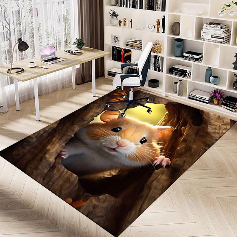 1PC Tree Hollow Carpet Ultra Soft, Thick & Absorbent, Non Slip Machine Washable Mat for Entryway