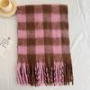 New Autumn and Winter Imitation Cashmere Scarf Women's Thickened Warm Scarf White Tassel Medium and Long Versatile Scarf Scarf Scarf