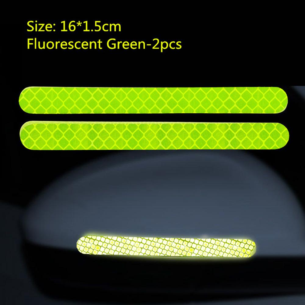 2/10Pcs Car Exterior Reflector Sticker Reflective Warning Strip Tape Secure Warning Anti-collision Reflector Stickers Decals