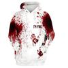 Spring And Autumn Fashion Men's Hoodie Bloody Horror 3D Print Hoodies Street Casual Boy Sweatshirt Men's Oversized Top Clothing