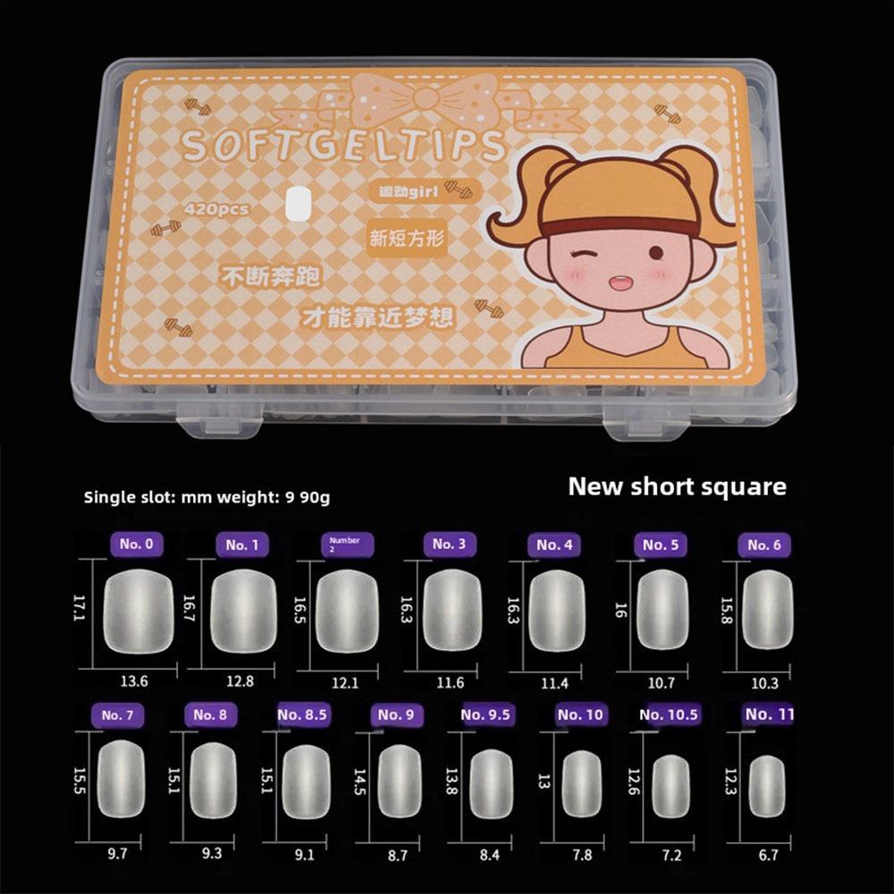 Gifts Ultra Short Matte Nail Tips Waterdrop Almond Shape Thin Seamless False Nails No Trace Artificial Nails