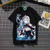 Genshin Impact cosplay hra manga tričko košile spodní tričko spodní tričko polyester
