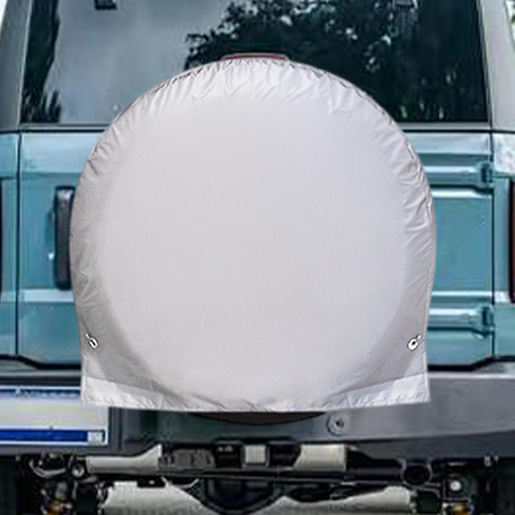 Car Auto Wheel Tire Cover Protector for 27"-29" Tires 210D Coated UV Resistant Auto Tire Cover Dustproof Car Spare Tire Cover