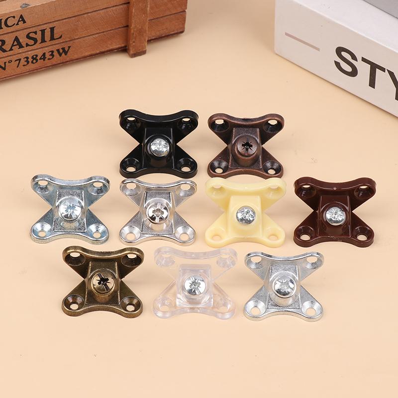 6/10 Set Removable Corner Bracket Zinc Alloy Butterfly Corner Bracket With Screws - Support Connectors For Furniture Drawers