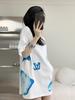 Women's Chic Oversized Black Short-Sleeve T-Shirt - Stylish Summer Mid-Length Top