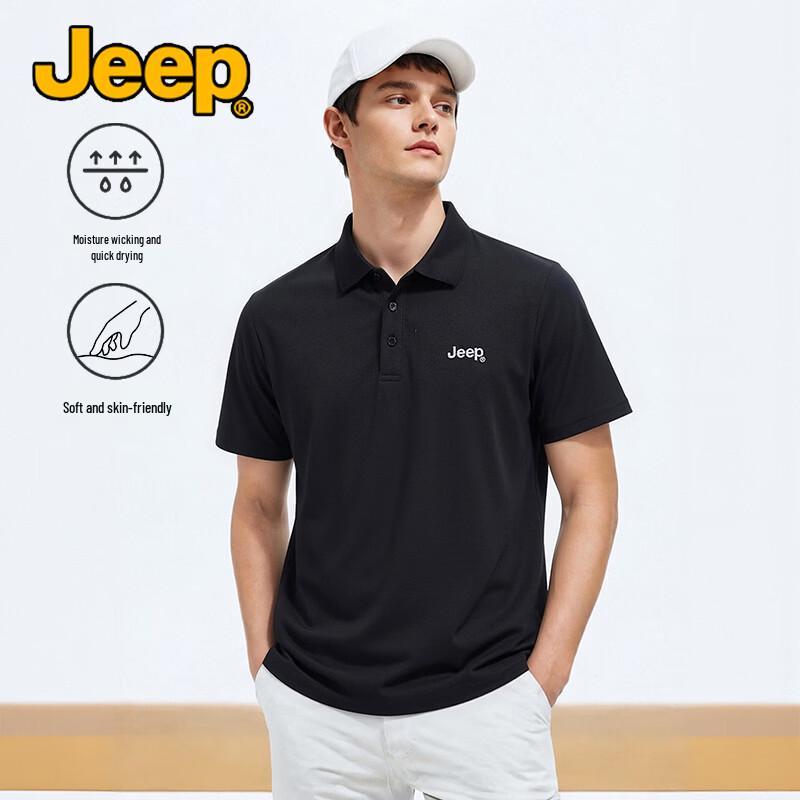 JEEP Men s Cool-Touch Anti-Wrinkle Quick-Dry Polo Shirt 2XL