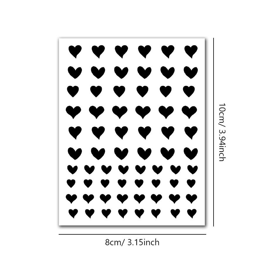 Nail Art Airbrush Sticker Stencil Hollow Heart Butterfly Bear Star French Template Nail Stickers Manicure Tool