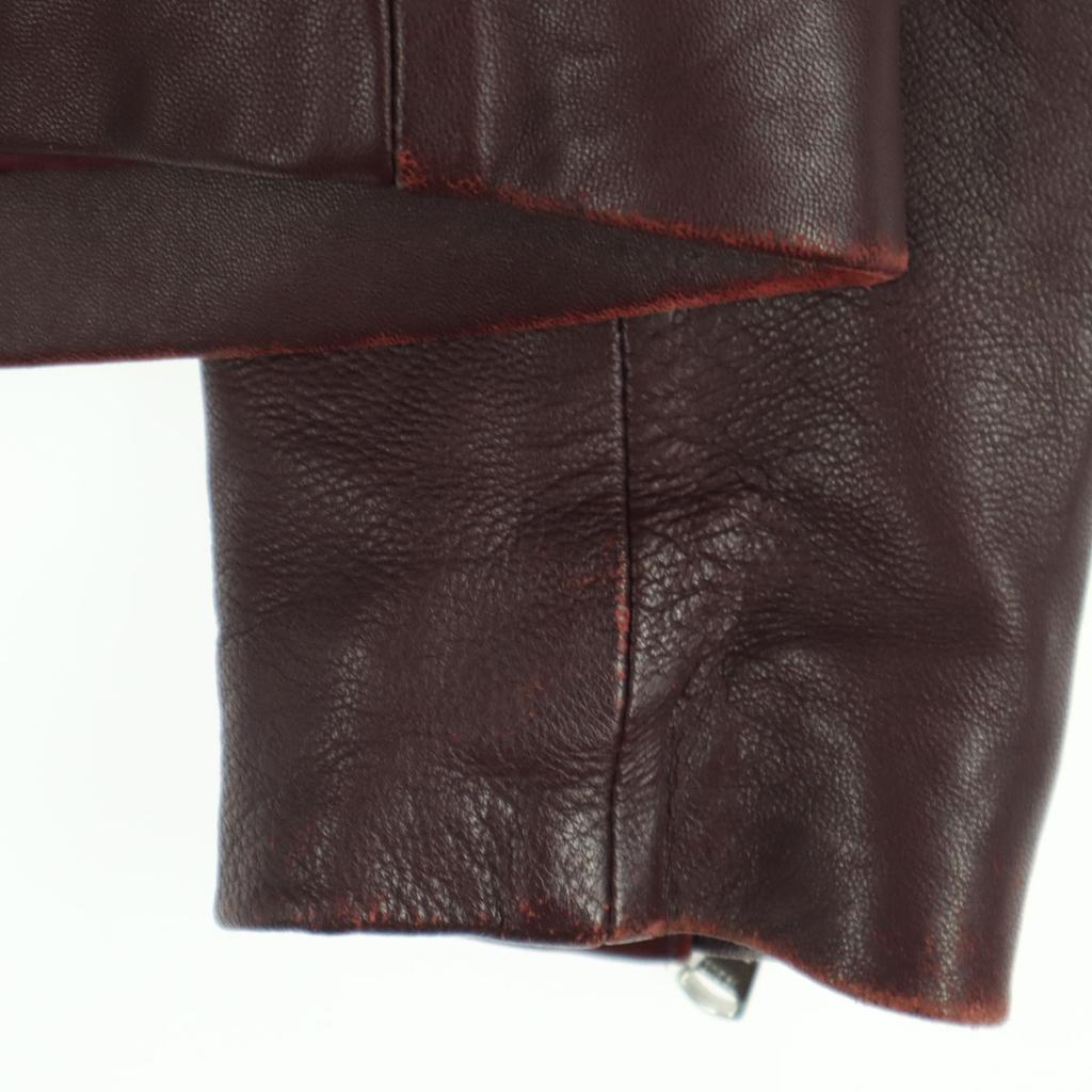 TAKEO KIKUCHI Long sleeve No-collar zip-up single leather jacket Men's Used